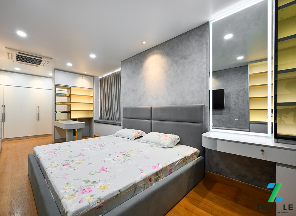 Thi công nội thất phòng ngủ master căn hộ Giai Việt | B23.07 - 140m2